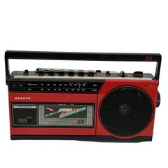 SANYO MR-A7(R) コンパクトラジカセ サンヨー カセット 電池駆動 昭和