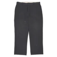 ディッキーズ Dickies 90s 90年代 874 ワークパンツ MADE IN USA アメリカ製 TALON 定番 大きめサイズ ヴィンテージ 古着 メンズ ズボン パンツ ブラック 黒 W38 L30【中古】