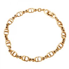 極美品 ディオール dior ロゴ CD ブレスレット ゴールド Y892 - メルカリ