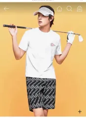 パーリーゲイツメンズウーブンミックスクールTシャツ4 5のサムネイル