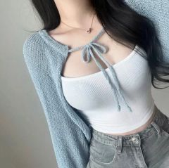 Yilon Ribbon cami set tops(Mint) - メルカリ