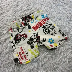 【訳ありセール】 HYSTERIC MINI（ヒステリックミニ） ハーフパンツ ショートパンツ コットン 総柄 日本製 ヒスミニ ベビー キッズ 90サイズ