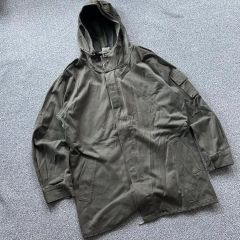 ヴィンテージ 古着 ジップアップ ブルゾン 総柄 黒 シルバー バロック