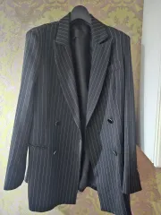 ブラックストライプ 秋冬ジャケット M