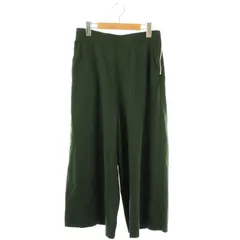 マカフィー MACPHEE トゥモローランド ワイドパンツ クロップド丈 36 緑 グリーン /AT ■OS ■AX