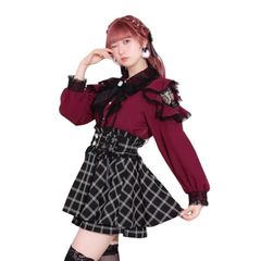 pinksavior しゅごキャラコラボ 長袖シャツ ネクタイ付き ホワイト 