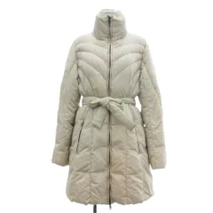 マックスマーラ ウィークエンドライン MAX MARA WEEKEND LINE ダウンコート ハーフ ミディ丈 アウター ベルトリボン 42 アイボリー /SX ■ECG004のサムネイル
