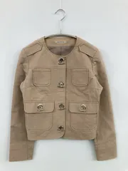 SCOT CLUB ノーカラージャケット ベージュ レディースのサムネイル