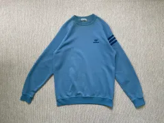 80s アディダス x デサント トレフォイル スウェットシャツ J04335