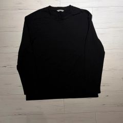 Theoy 黒ニットモックネック Lサイズ ブラック ウール 長袖 - メルカリ