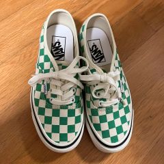 極美品 VANS オーセンティック アナハイム チェッカー グリーン28cm