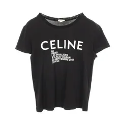 セリーヌ CELINE 半袖Tシャツ ロゴプリント クルーネック X237375E コットン ロゴTシャツ レディース Used B