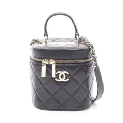 シャネル CHANEL ショルダーバッグ トレンディCC ブラック ラムスキン（羊革） マトラッセ バニティ 2wayチェーンショルダー レディース Used Aのサムネイル