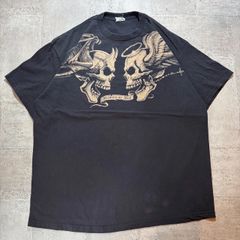 角付きスカル スラング 死んだほうがマシ ビンテージ Tシャツ チカーノ