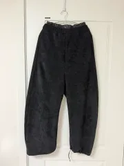 (新品)ブラック コーデュロイ ジョガー パンツ (起毛)