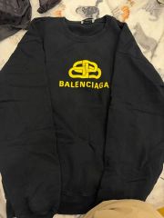 BALENCIAGA バレンシアガ テープロゴ スウェット ネイビー - メルカリ