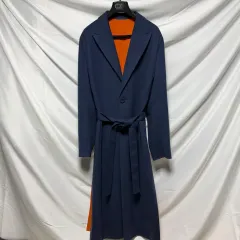 S+級/48 ディオール RUNWAY コレクション ベルト付き ウール ロング コート ジャケット