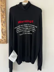 M VETEMENTS ヴェトモン warning タートルネックのサムネイル