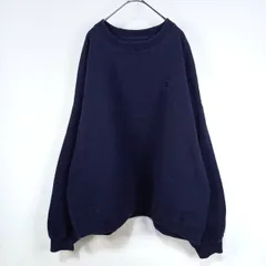 90s　スターター　クルーネック　スウェット　トレーナー　無地　刺繍　紺　2XLのサムネイル