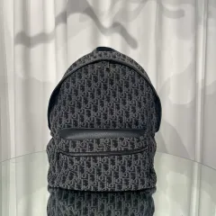 正規品 Dior オブリーク ジャカード ルテニウム ライダー バックパック ブラックのサムネイル