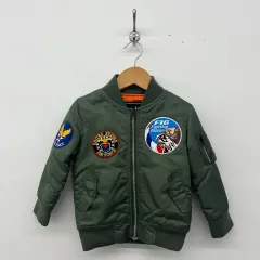 アルファ インダストリーズ キッズ カーキ パイロットジャンパー Lのサムネイル