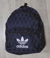 希少廃盤】adidas 幾何学総柄 デニム風 巾着リュック 青ブルー - メルカリ
