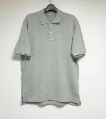 ユニクロ グレー 半袖 ポロTシャツ