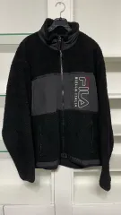 FILA 휠라 黒色 ボア フリース ジャケット L 100のサムネイル