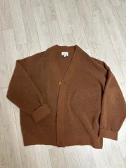 COS リラックスドフィット ウールニット カーディガン ブラウンのサムネイル