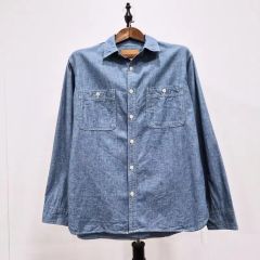 50s ヘラクレス マチ付き シャンブレーシャツ ベタシャン ネルシャツ