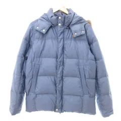 フレッドペリー FRED PERRY Pertex ダウンジャケット ラクーンファー フード付き M ブルー系 F2280 /UO ■GY18のサムネイル