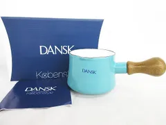 Dansk ダンスク コベンスタイル ビストロ バターウォーマー ホーロー デンマーク 片手鍋 北欧テイスト ターコイズカラー 11cm 日001-0509-54のサムネイル