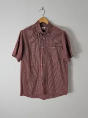 ラコステ メンズ CHECK 半袖 シャツ 夏 Classic 41 (105)