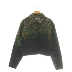 ケンゾー KENZO 北斎タグ 90's デニムジャケット アニマル柄 マルチカラー F 黒 ■GY03 /SY ■OSのサムネイル