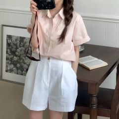 美品】quotidienne コティディエン 長袖トップス ピンク ブラウス 