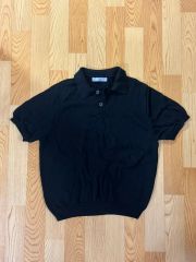 Theory luxe 半袖 ポロシャツ ニット ブラック - メルカリ