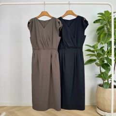 overE 自然にくびれる裾ティアードワンピース 24SS・96・3色まとめ売り