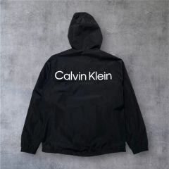 Calvin Klein フリースライナー マウンテンパーカー XL 黒 テック 
