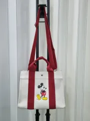 ミッキーマウス 白 トートバッグ ショルダーバッグ