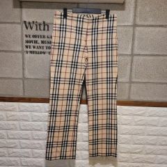 バーバリーズ パンツ 金ボタン ノバチェック ウール スラックス 長 