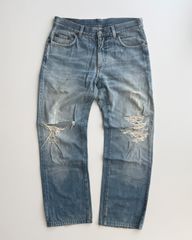 FW2001 GUCCI BY TOM FORD MEN DAMAGE JEANS グッチ トムフォード期