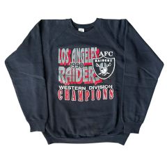 黒☆90s USA製 チャンピオン レイダース リバースウィーブ スウェット
