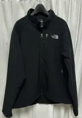 no 150 ザノースフェイス ブラック ソフトシェル ジャケット xl