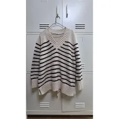 ZARA ザラ ストライプ Vネック ニット - S
