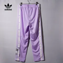 美品 アディダス オリジナルス adidas ORIGINALS アディブレイク トラックパンツ M ラベンダー パープル ADIBREAK スナップボタン 3ストライプ Y2K ストリート ユニセックス ジャージ スナップパンツ 古着 D775