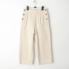 人気✨マーガレットハウエル リネン100% サイドベルト ワイドパンツ