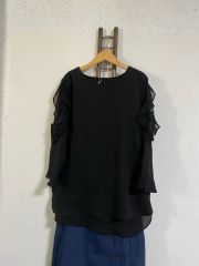 Demi-Luxe BEAMS バンドカラー ギャザー チュニック ブラウス M - メルカリ