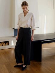 今季完売品♡Zara リネンレースオーバーサイズシャツ M ザラ ブラウス 