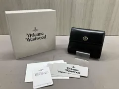 【箱付き】VIVIENNE WESTWOOD 二つ折り財布 VINTAGE ORB LEATHER CLASP TRIFOLD WALLET 牛革 ビビアンウエストウッド