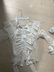 Estella.K エステラケー ロマンティック ドット ブラウス オフショル 